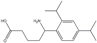 5-amino-5-[2,4-bis(propan-2-yl)phenyl]pentanoic acid Structure