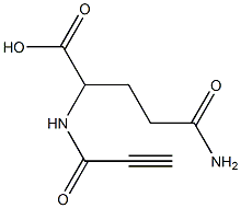 5-amino-5-oxo-2-(propioloylamino)pentanoic acid Structure