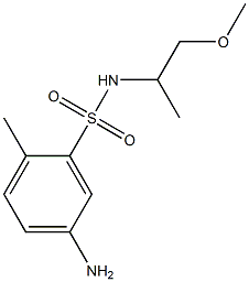 5-amino-N-(1-methoxypropan-2-yl)-2-methylbenzene-1-sulfonamide 化学構造式