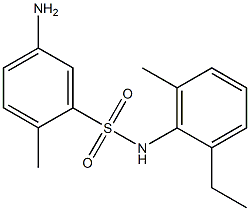 5-amino-N-(2-ethyl-6-methylphenyl)-2-methylbenzene-1-sulfonamide Structure