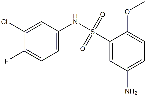 5-amino-N-(3-chloro-4-fluorophenyl)-2-methoxybenzene-1-sulfonamide