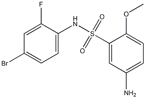 5-amino-N-(4-bromo-2-fluorophenyl)-2-methoxybenzene-1-sulfonamide Structure