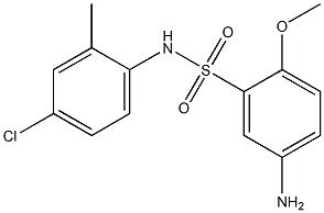 5-amino-N-(4-chloro-2-methylphenyl)-2-methoxybenzene-1-sulfonamide Structure