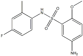 5-amino-N-(4-fluoro-2-methylphenyl)-2-methoxybenzene-1-sulfonamide Structure