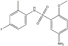  5-amino-N-(4-fluoro-2-methylphenyl)-2-methoxybenzene-1-sulfonamide