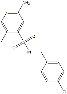  5-amino-N-[(4-chlorophenyl)methyl]-2-methylbenzene-1-sulfonamide