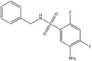 5-amino-N-benzyl-2,4-difluorobenzene-1-sulfonamide,,结构式