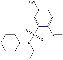  5-amino-N-cyclohexyl-N-ethyl-2-methoxybenzene-1-sulfonamide