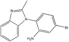 5-bromo-2-(2-methyl-1H-benzimidazol-1-yl)aniline Structure