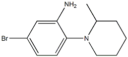 5-bromo-2-(2-methylpiperidin-1-yl)aniline 化学構造式