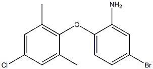 5-bromo-2-(4-chloro-2,6-dimethylphenoxy)aniline Struktur