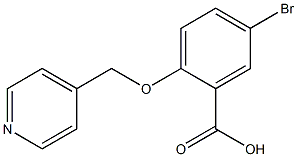 5-bromo-2-(pyridin-4-ylmethoxy)benzoic acid Structure