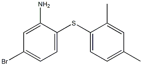 5-bromo-2-[(2,4-dimethylphenyl)sulfanyl]aniline Struktur