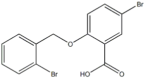 5-bromo-2-[(2-bromophenyl)methoxy]benzoic acid Structure