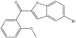 5-bromo-2-[(2-methoxyphenyl)carbonyl]-1-benzofuran Structure