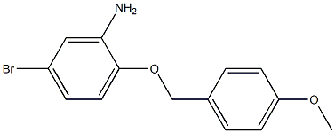 5-bromo-2-[(4-methoxyphenyl)methoxy]aniline Structure