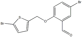 5-bromo-2-[(5-bromothiophen-2-yl)methoxy]benzaldehyde Structure