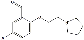  5-bromo-2-[2-(pyrrolidin-1-yl)ethoxy]benzaldehyde