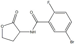 5-bromo-2-fluoro-N-(2-oxooxolan-3-yl)benzamide Structure