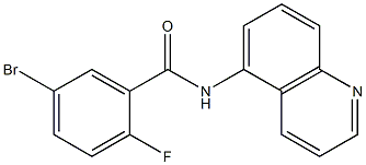 5-bromo-2-fluoro-N-quinolin-5-ylbenzamide Structure