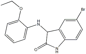 5-bromo-3-[(2-ethoxyphenyl)amino]-2,3-dihydro-1H-indol-2-one Structure