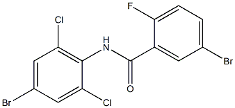 5-bromo-N-(4-bromo-2,6-dichlorophenyl)-2-fluorobenzamide,,结构式