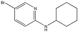 5-bromo-N-cyclohexylpyridin-2-amine 化学構造式