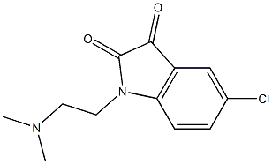 5-chloro-1-[2-(dimethylamino)ethyl]-2,3-dihydro-1H-indole-2,3-dione Structure