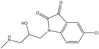 5-chloro-1-[2-hydroxy-3-(methylamino)propyl]-2,3-dihydro-1H-indole-2,3-dione