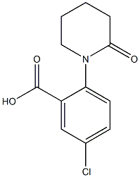 5-chloro-2-(2-oxopiperidin-1-yl)benzoic acid Structure