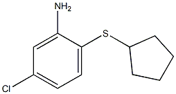 5-chloro-2-(cyclopentylsulfanyl)aniline Struktur