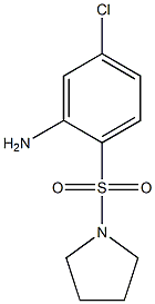 5-chloro-2-(pyrrolidine-1-sulfonyl)aniline 化学構造式