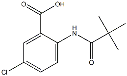 5-chloro-2-[(2,2-dimethylpropanoyl)amino]benzoic acid Structure