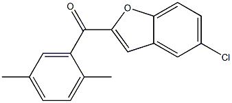 5-chloro-2-[(2,5-dimethylphenyl)carbonyl]-1-benzofuran Structure