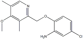 5-chloro-2-[(4-methoxy-3,5-dimethylpyridin-2-yl)methoxy]aniline,,结构式