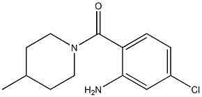 5-chloro-2-[(4-methylpiperidin-1-yl)carbonyl]aniline,,结构式