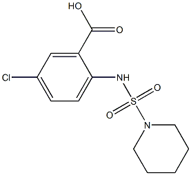 5-chloro-2-[(piperidine-1-sulfonyl)amino]benzoic acid