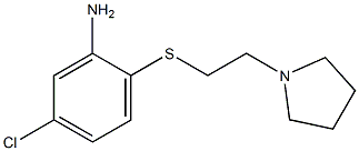 5-chloro-2-{[2-(pyrrolidin-1-yl)ethyl]sulfanyl}aniline Structure