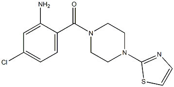 5-chloro-2-{[4-(1,3-thiazol-2-yl)piperazin-1-yl]carbonyl}aniline Structure