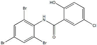 5-chloro-2-hydroxy-N-(2,4,6-tribromophenyl)benzamide Structure