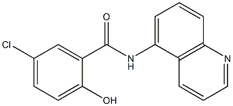 5-chloro-2-hydroxy-N-(quinolin-5-yl)benzamide Struktur