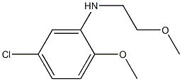5-chloro-2-methoxy-N-(2-methoxyethyl)aniline,,结构式