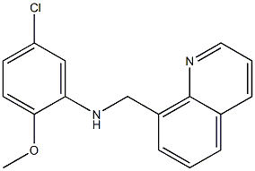  5-chloro-2-methoxy-N-(quinolin-8-ylmethyl)aniline