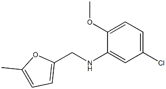 5-chloro-2-methoxy-N-[(5-methylfuran-2-yl)methyl]aniline Structure