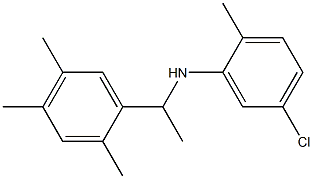 5-chloro-2-methyl-N-[1-(2,4,5-trimethylphenyl)ethyl]aniline Struktur