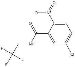 5-chloro-2-nitro-N-(2,2,2-trifluoroethyl)benzamide,,结构式