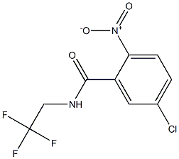 5-chloro-2-nitro-N-(2,2,2-trifluoroethyl)benzamide 化学構造式