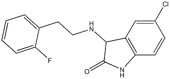 5-chloro-3-{[2-(2-fluorophenyl)ethyl]amino}-2,3-dihydro-1H-indol-2-one