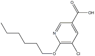  5-chloro-6-(hexyloxy)pyridine-3-carboxylic acid