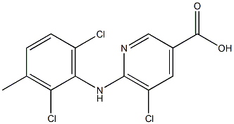 5-chloro-6-[(2,6-dichloro-3-methylphenyl)amino]pyridine-3-carboxylic acid|